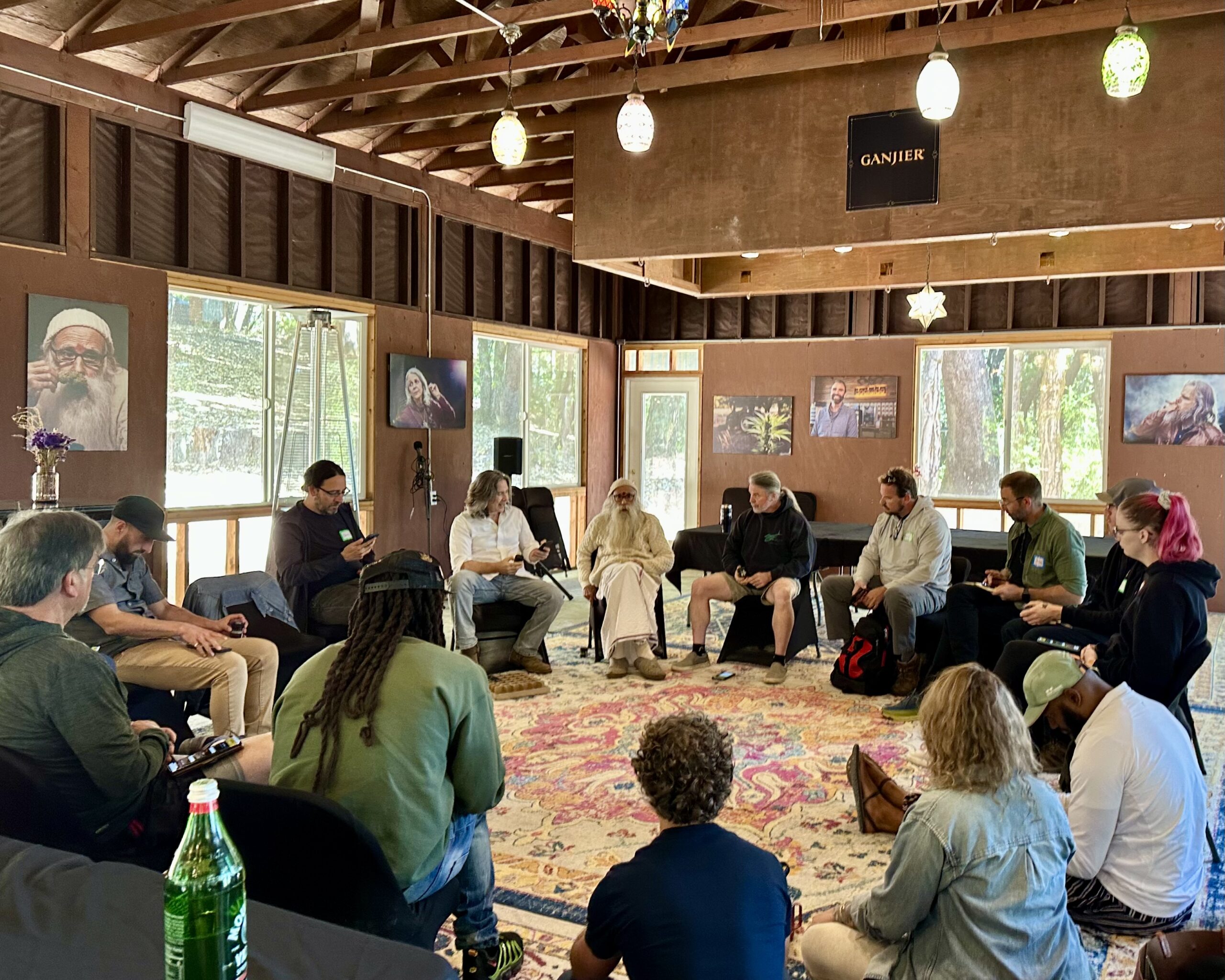 Ganjier cannabis sommelier certification session in the Dojo at Farmer and Flame campus